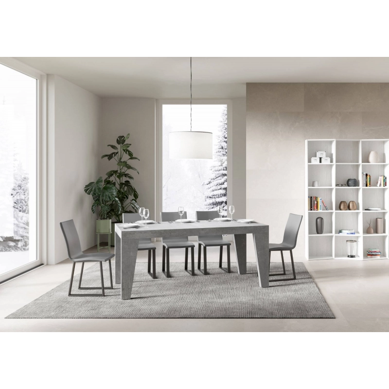 Tavolo allungabile 90x160/264 cm Naxy Premium - Cemento