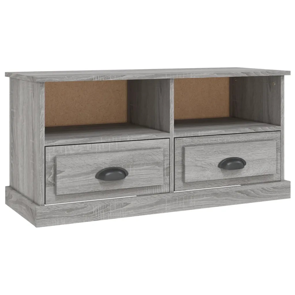 Mobile TV Grigio Sonoma 93x35,5x45 cm in Legno Multistrato 816470