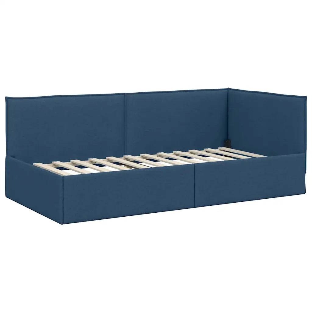 Struttura Letto Angolare con Materasso 2 pcs Blu Velluto 3394020