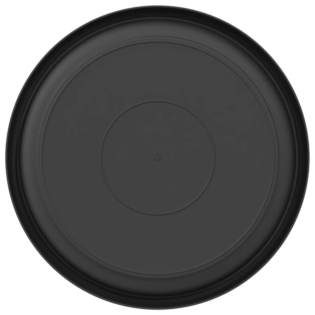 Vassoio Rotondo per Fiori 6 pcs Nero Ø 14 x 2 cm Plastica 42020311