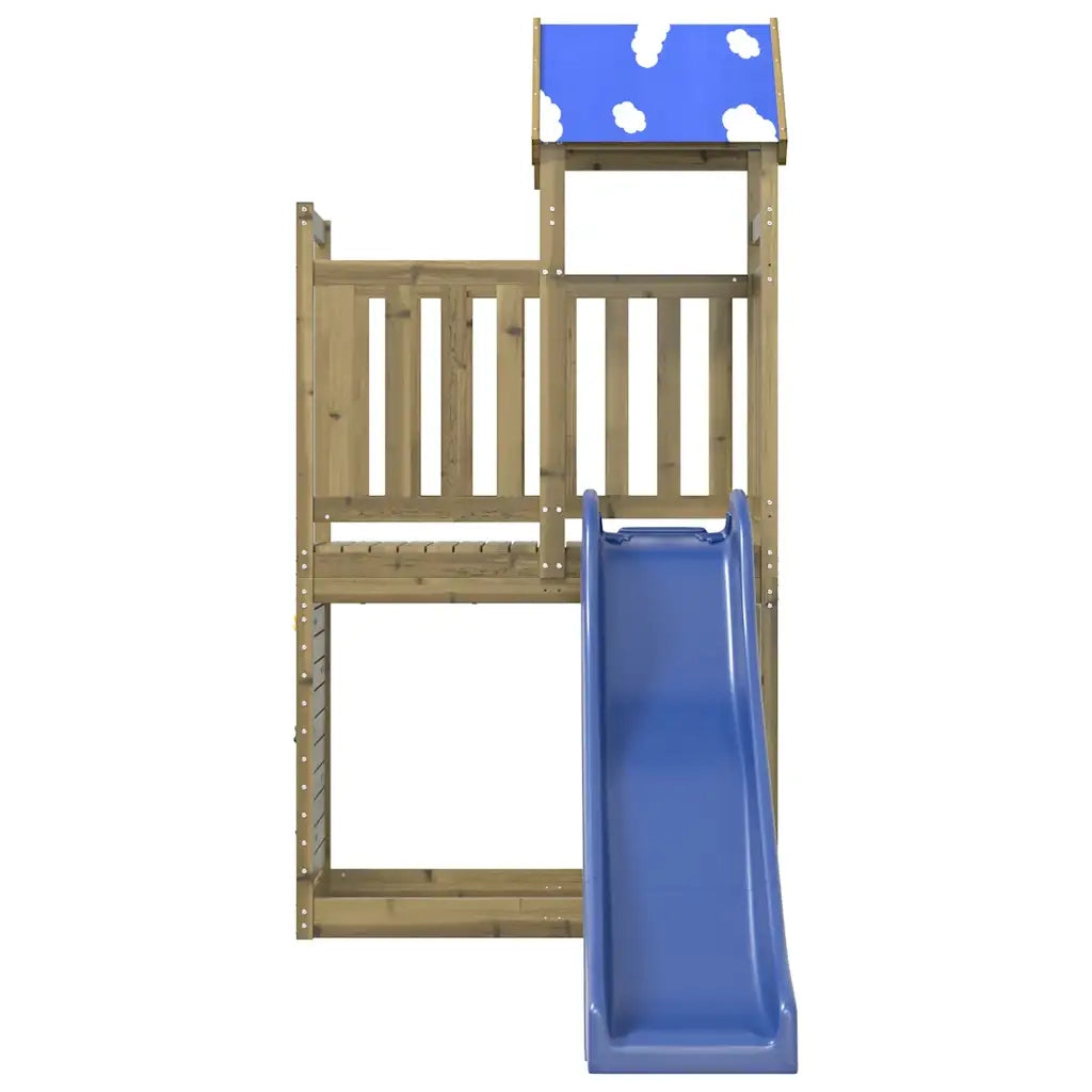 Set da Gioco da Esterno in Legno di Pino Impregnato
