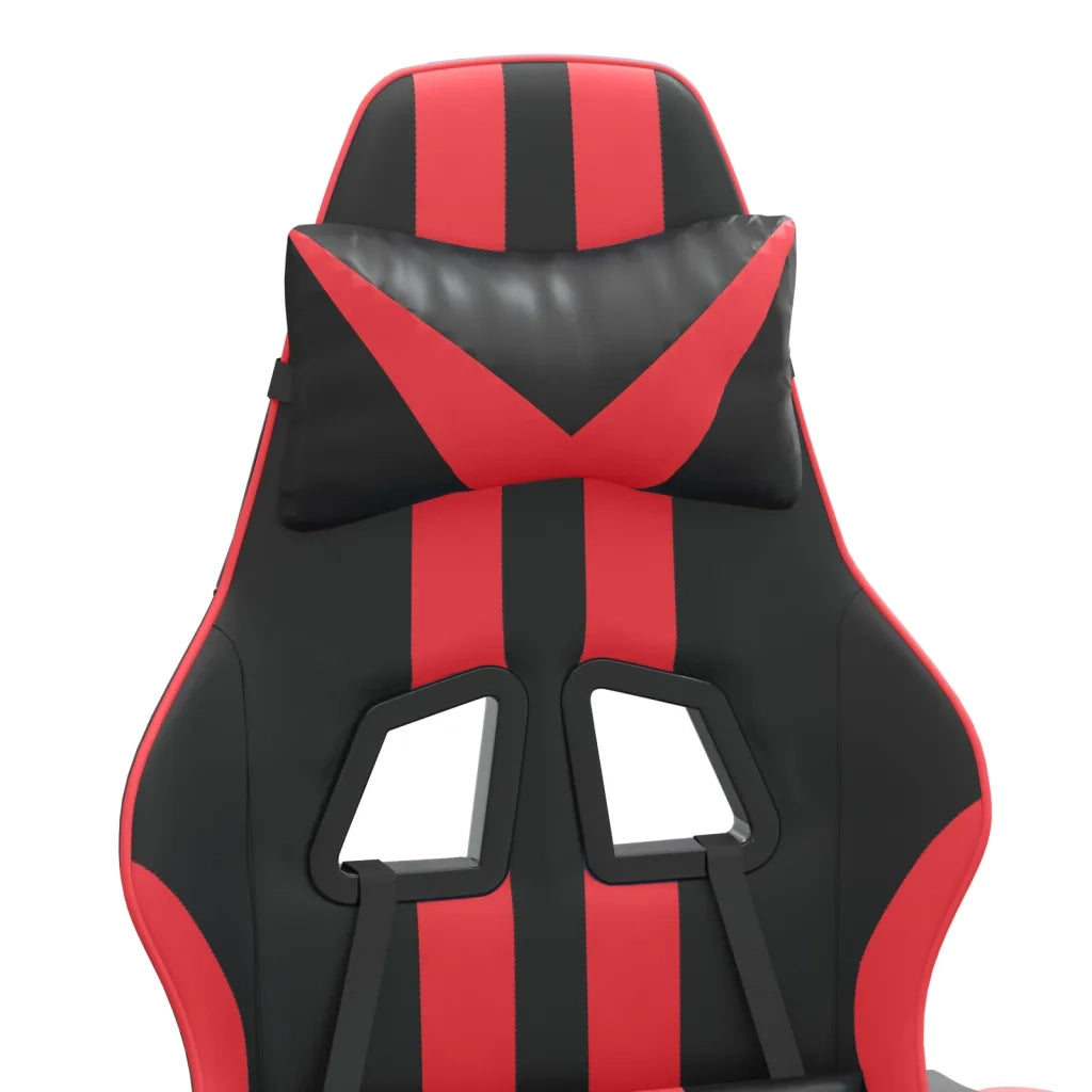 Sedia da Gaming | Sedia da e-sports Nera e Rossa in Similpelle