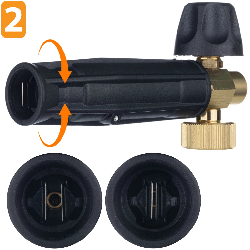 Pistola Schiumogena S0301 1000ml – Ugello 1,23mm | Max Pressione 220bar | Compatibile con Idropulitrici G1/4F