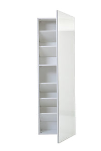 Scarpiera Libreria 5 Ripiani in Melaminico 88,5x25x160cm TFT Sc Bianca Specchio