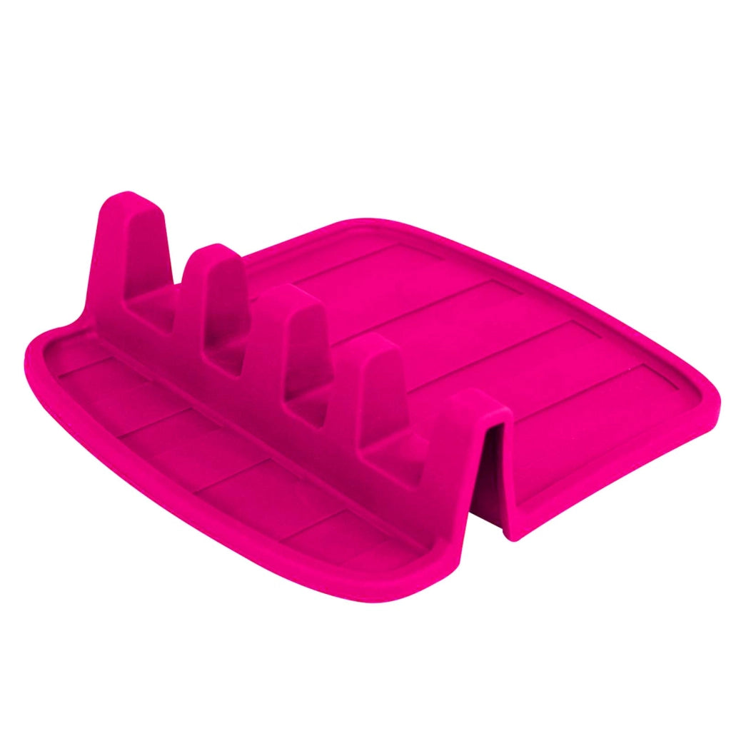 Porta cucchiaio compatto in silicone antiscivolo 15x14 cm Rosa Alpina