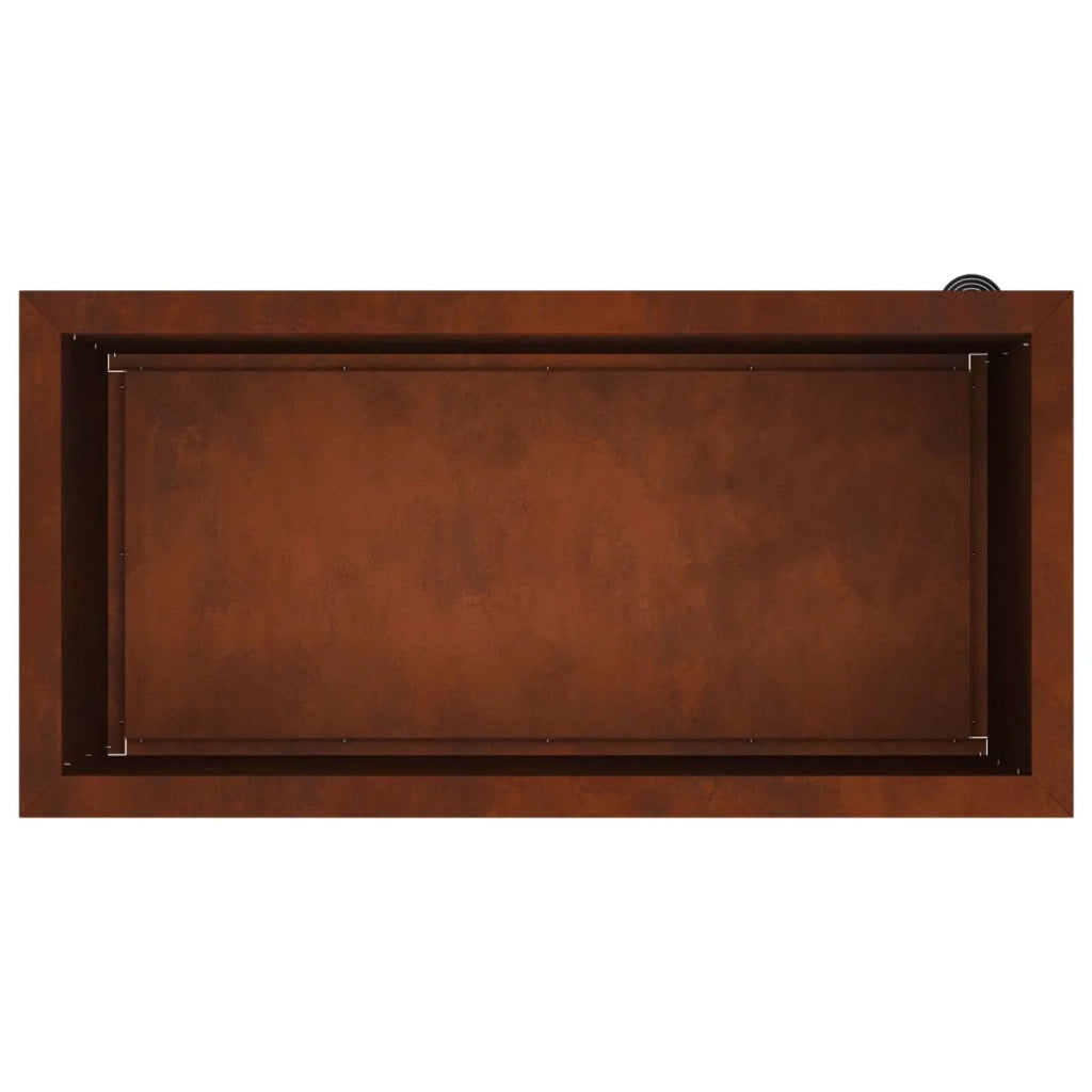 Fioriera da giardino con LED Ruggine 40 x 80 x 40 cm 8008166