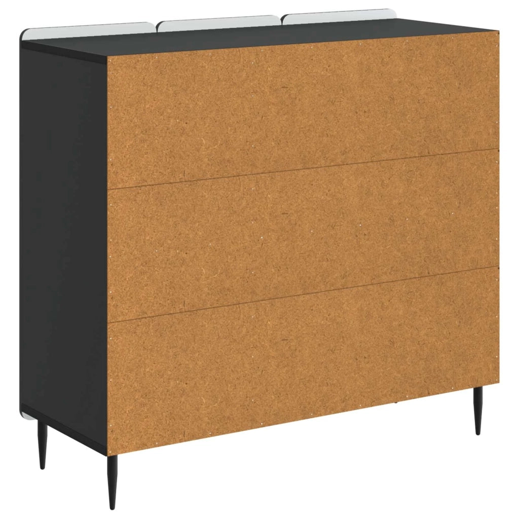 Credenza Nero 89 x 34,5 x 82 cm Legno ingegnerizzato 894416