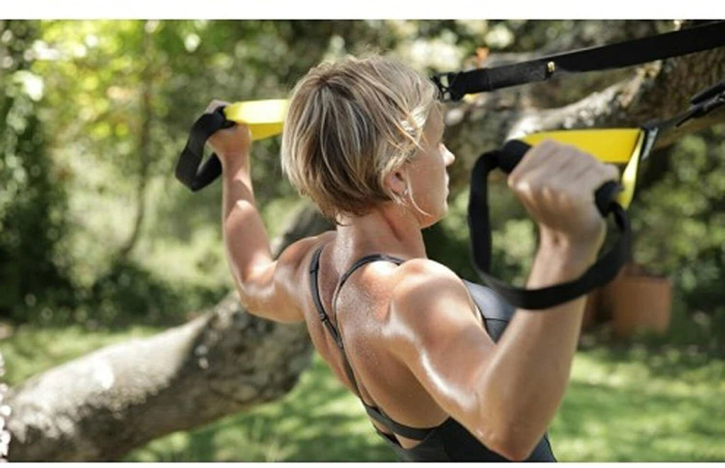 Cinghie bande allenamento in sospensione resistenza muscoli fitness