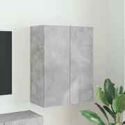 Mobile TV da parete-Mobile TV a Muro-Credenza TV Grigio cemento 59,5 x 31 x 80 cm