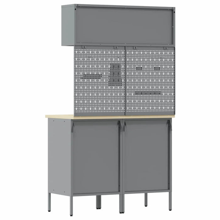 Set di mobili da lavoro con cassetto con blocco 5 pcs Rosso 3321427