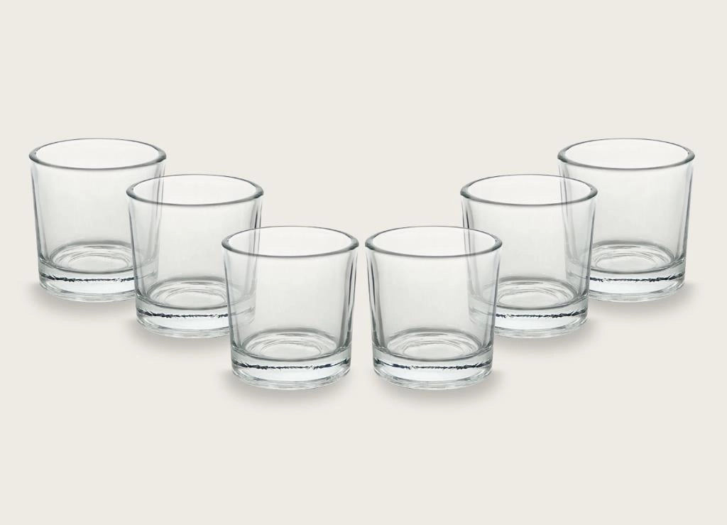 Set 6 Bicchieri Liquore in Vetro Trasparente Chupito 4,8 cl