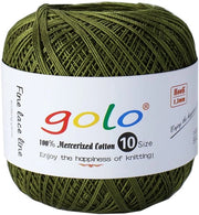 Filato di cotone 100% gemercerisato - 40 g - 228 m - Luccicante - Resistente e robusto - Adatto per l'uncinetto e il lavoro a maglia - Filato di lana grezza