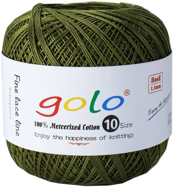 Filato di cotone 100% gemercerisato - 40 g - 228 m - Luccicante - Resistente e robusto - Adatto per l'uncinetto e il lavoro a maglia - Filato di lana grezza