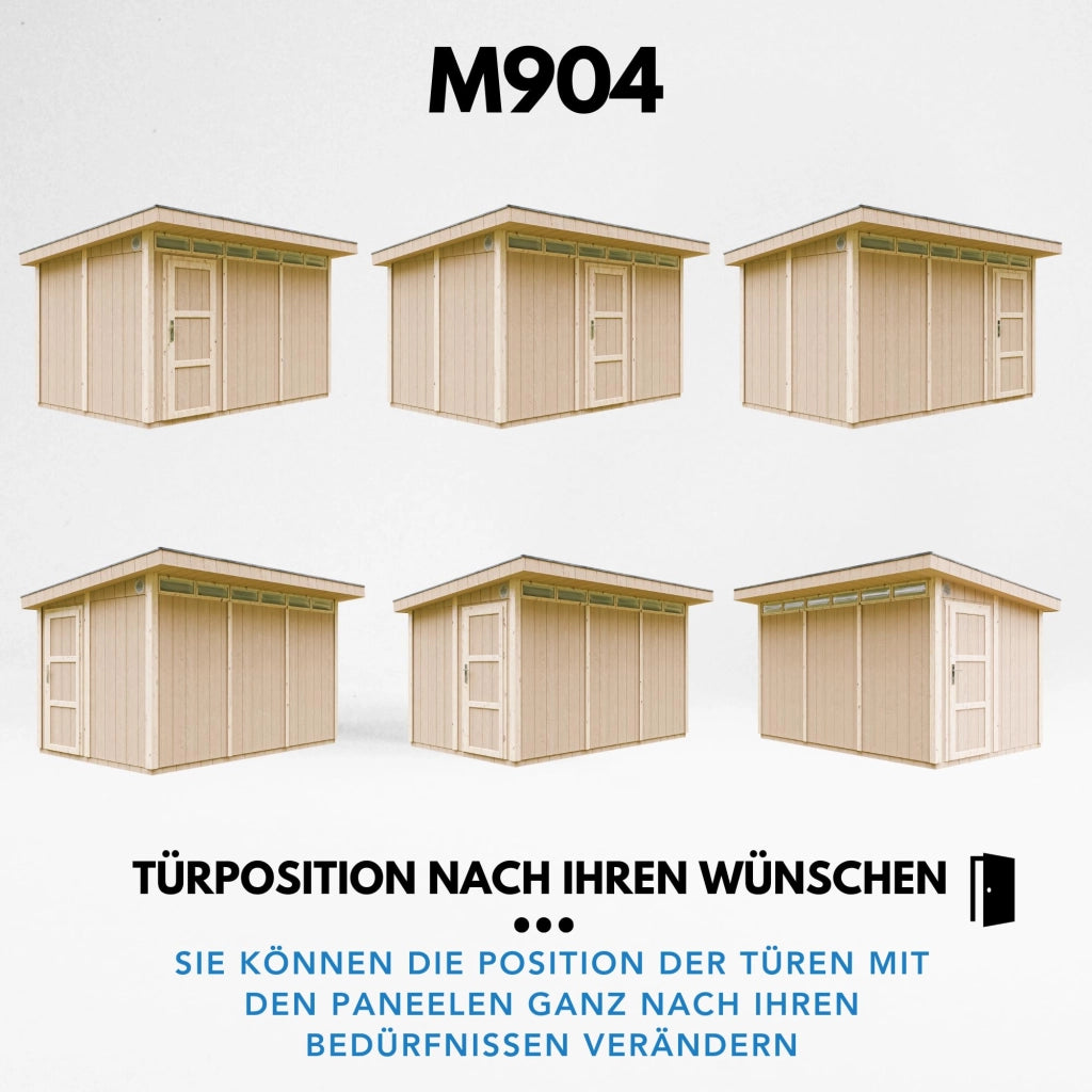 Casetta da Giardino di QUALIT? PREMIUM 8,7m?²-L412xW279cm - TIMBELA M904-TERRA BROWN