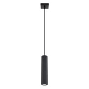 Lampada a sospensione GRAVIO in alluminio tubo nero GU10