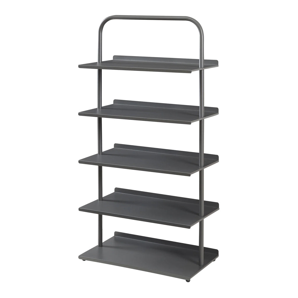 Scarpiera in acciaio laccato 119 x 60 x 32 cm antracite 03_0010498