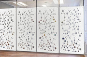 NANOTECH - Pannello in PVC traforato - Parasole Misura: 73x148 cm, Colore: bianco