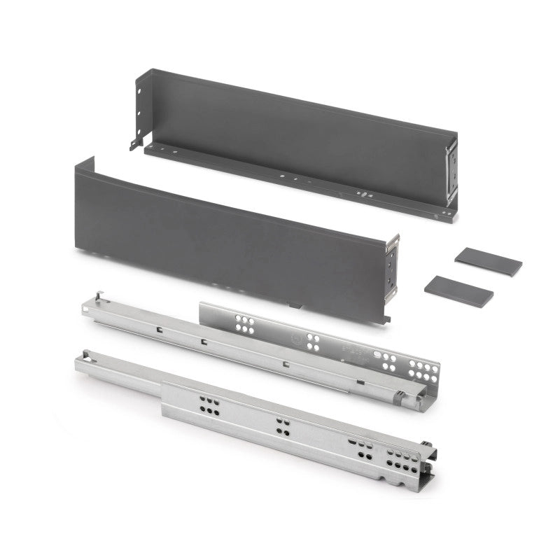 Cassetto esterno Simplex 25 kg, altezza 122 mm, profondità 490 mm, Acciaio, Verniciato bianco