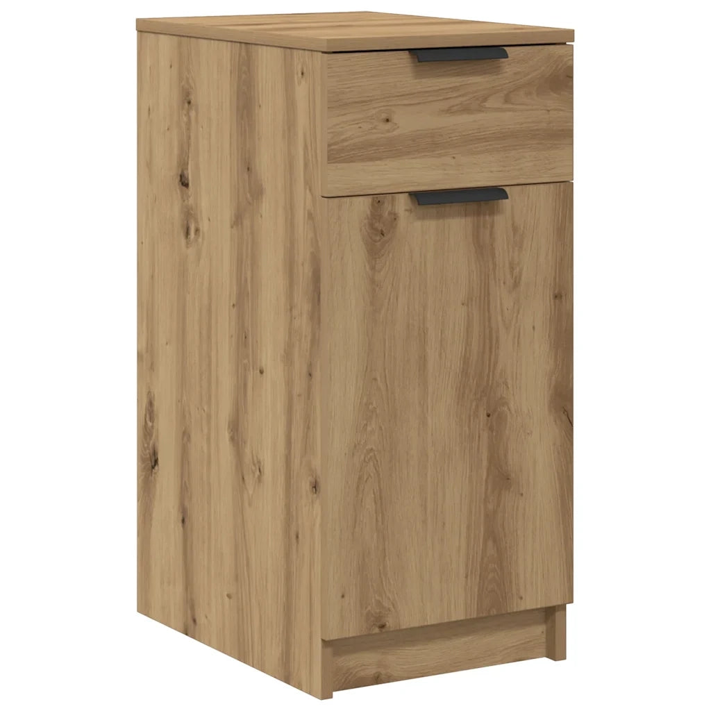 Mobile da ufficio moderno in rovere realizzato a mano versatile e contenitivo 33 x 50 x 75 cm legno composito beige 02_0050997