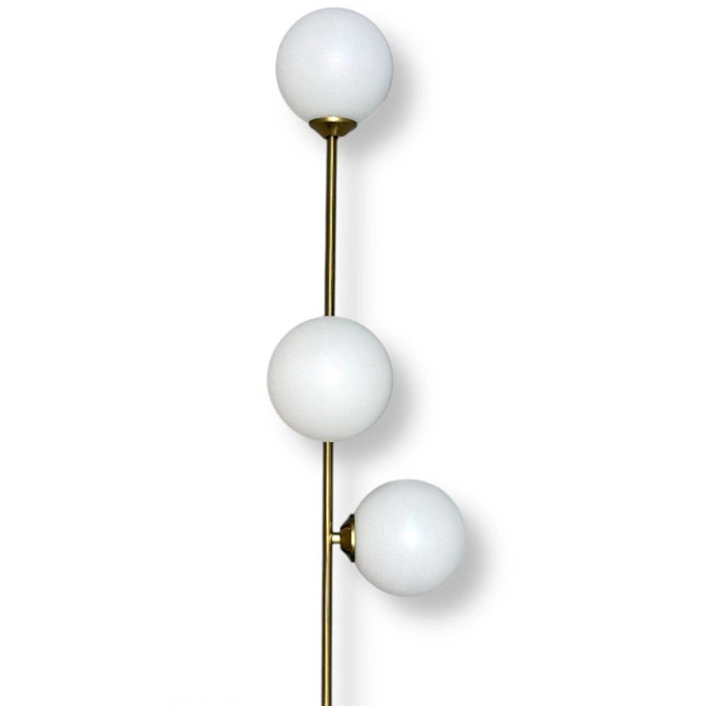 Trade Shop - Applique A Parete Bronzo Metallo Con 3 Sfere Lampada Da Muro Minamalista Attacco G9 Aq57 -