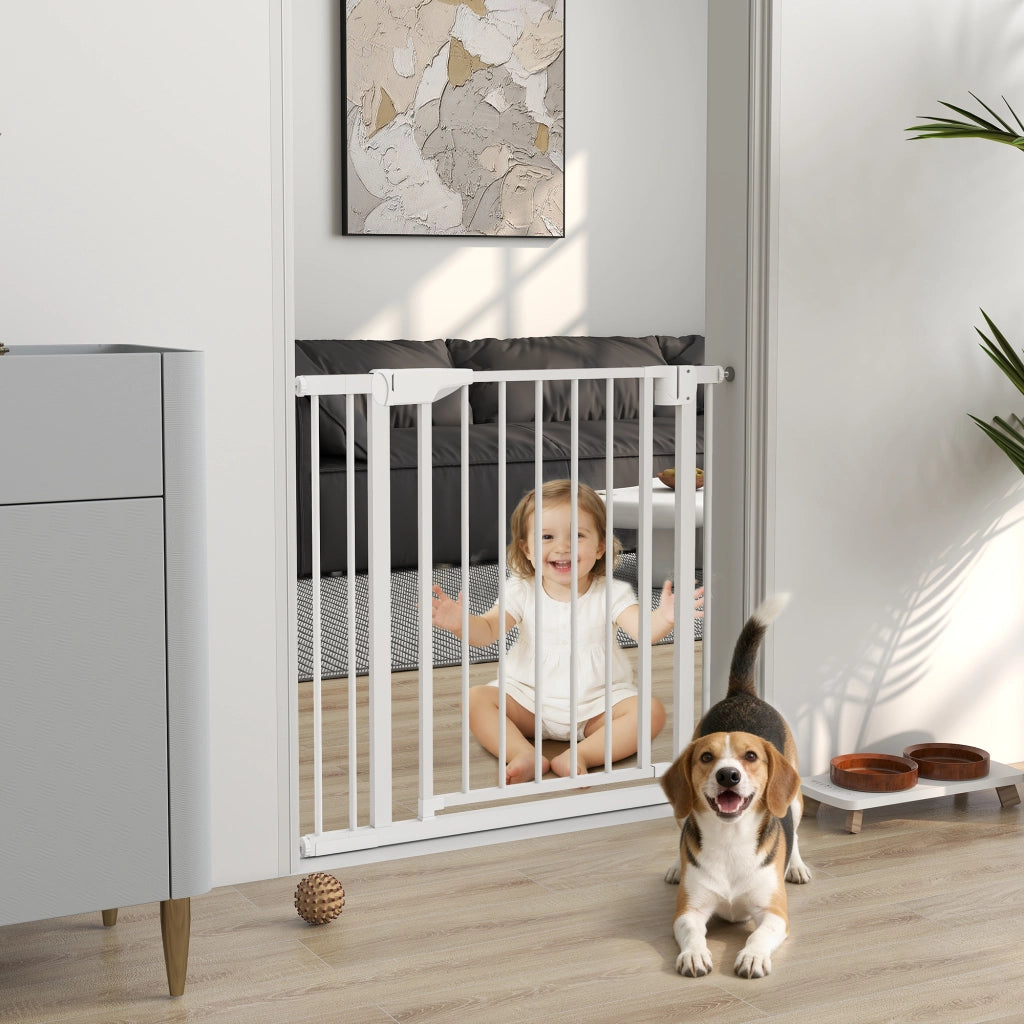 Cancello di Sicurezza Scala per Bambini ¨C zephmum ¨C Bianco 76x76 cm
