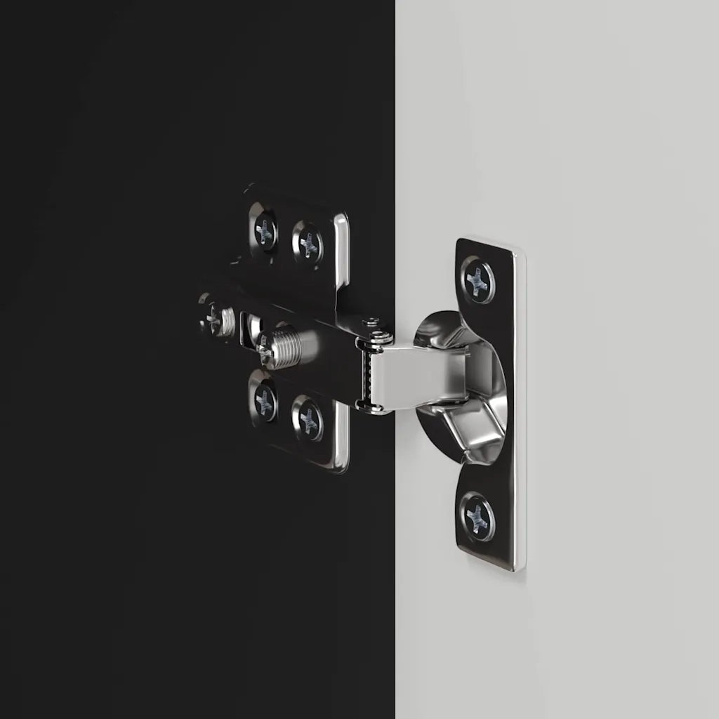 Mobile TV da parete 2 pcs Nero 59,5 x 31 x 40 cm