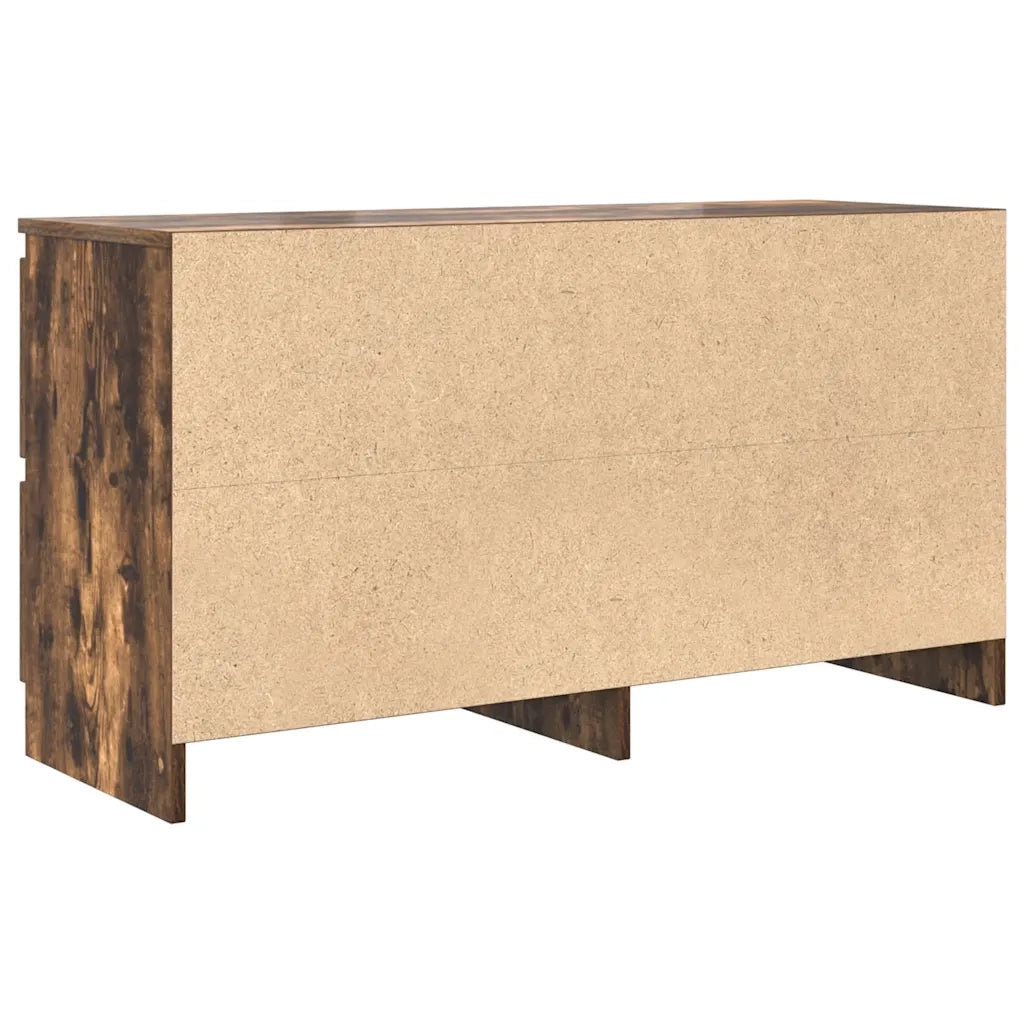 Mobile TV Rovere Fumo 100x35x54 cm in Legno Multistrato 861800