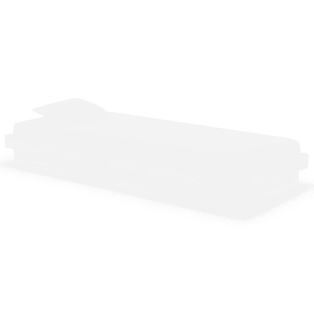 Giroletto-Struttura Letto Bianco in Legno Massello 75x190 cm Small Single 728562