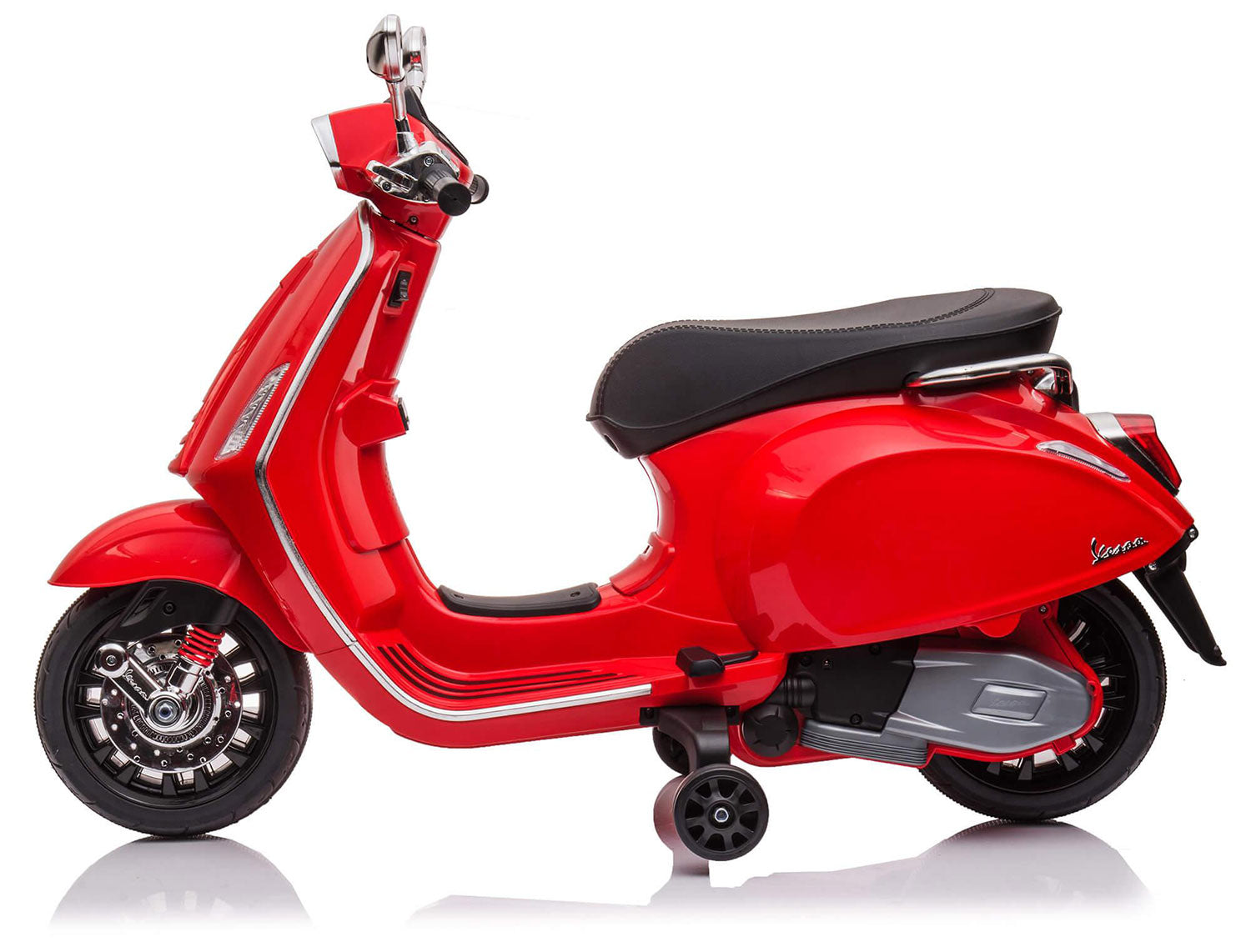 Scooter Elettrico per Bambini Licenza Ufficiale Piaggio Vespa 12V 4,5Ah Rosso