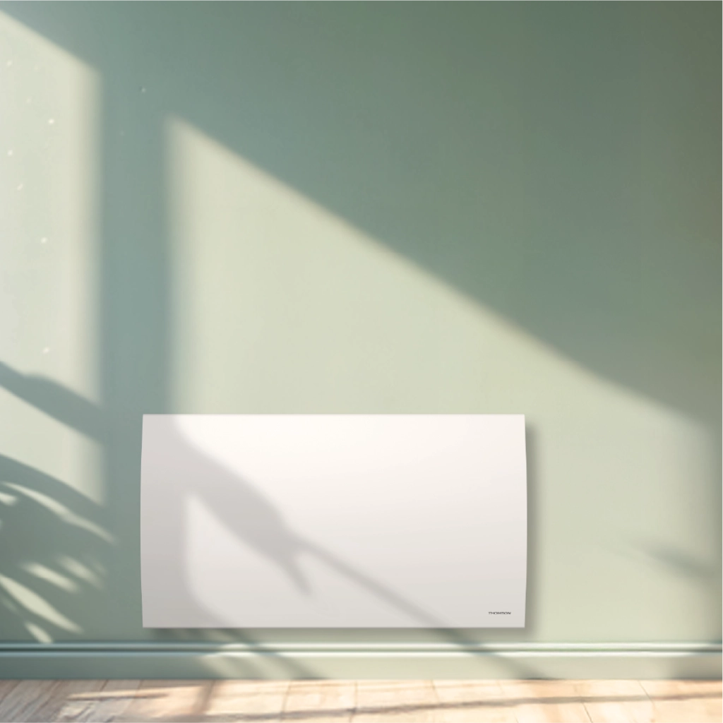 Radiatore elettrico a inerzia in ceramica secca Thomson con termostato intercambiabile 1500W cleo