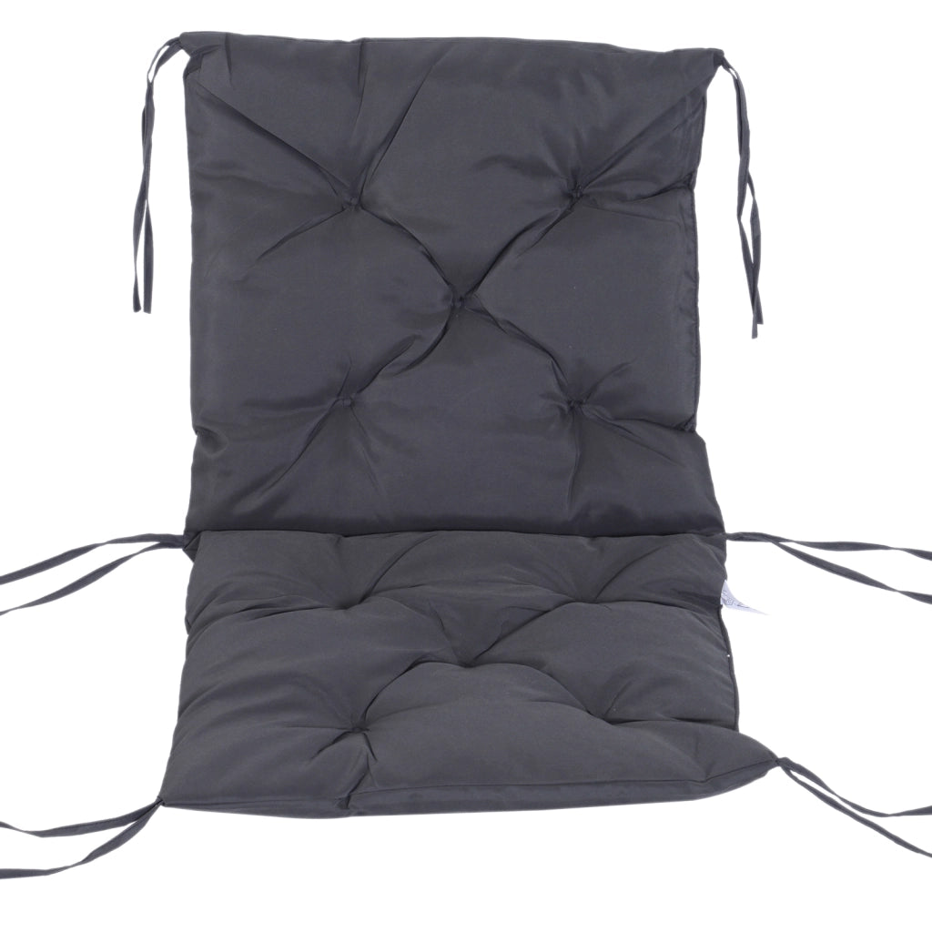 Sedia da pranzo con cuscino ¨C zephmum ¨C grigio, tessuto, 98x50x8 cm