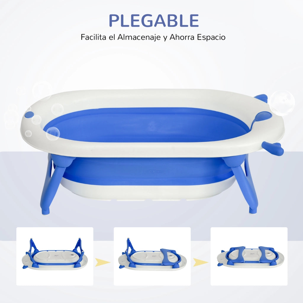 Lettino per Bambini Pieghevole ¨C zephmum ¨C Blu 81.5x50.5x23.5 cm