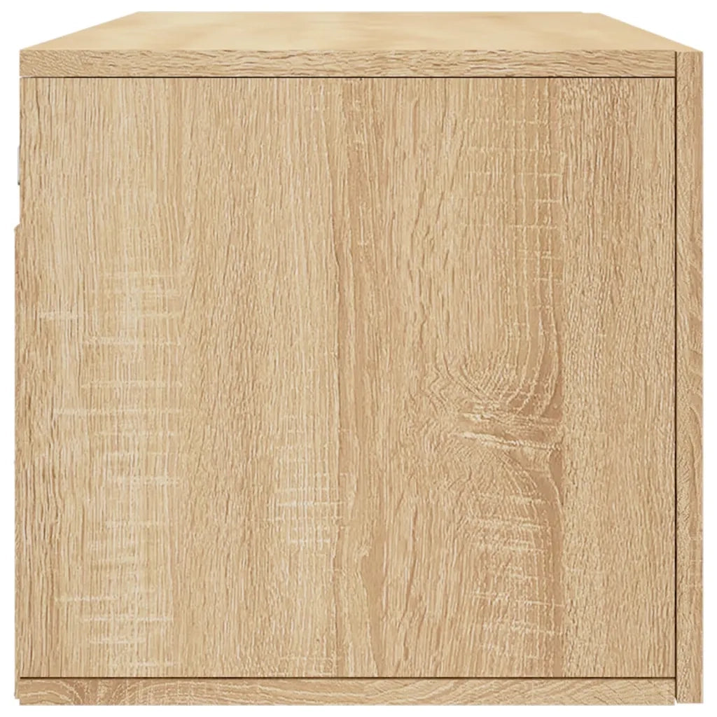 Mobile contenitore a parete moderno e pratico 100 x 36,5 x 35 cm realizzato in legno composito di rovere Sonoma 02_0048889