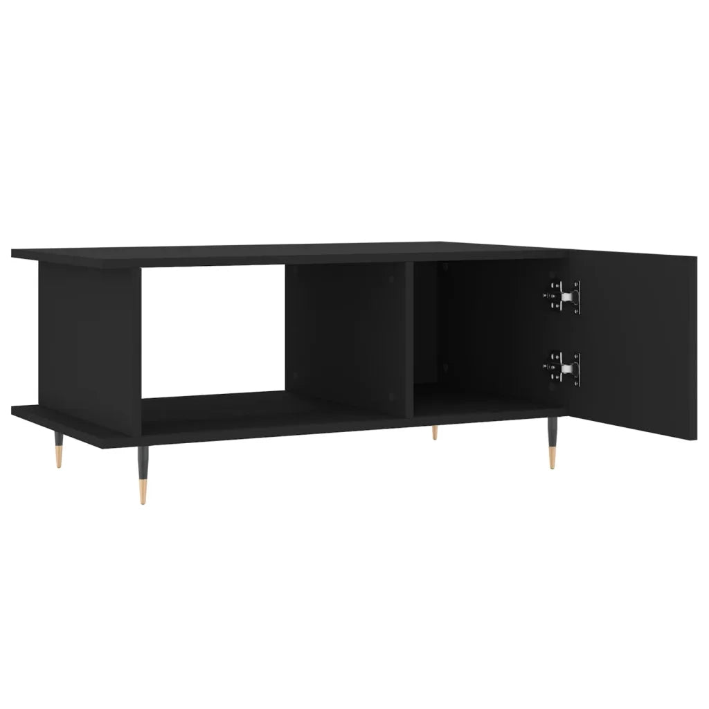 Tavolino da salotto | Tavolino da caff¨¨ | Tavolino da Soggiorno Nero 90x50x40 cm in Legno Multistrato