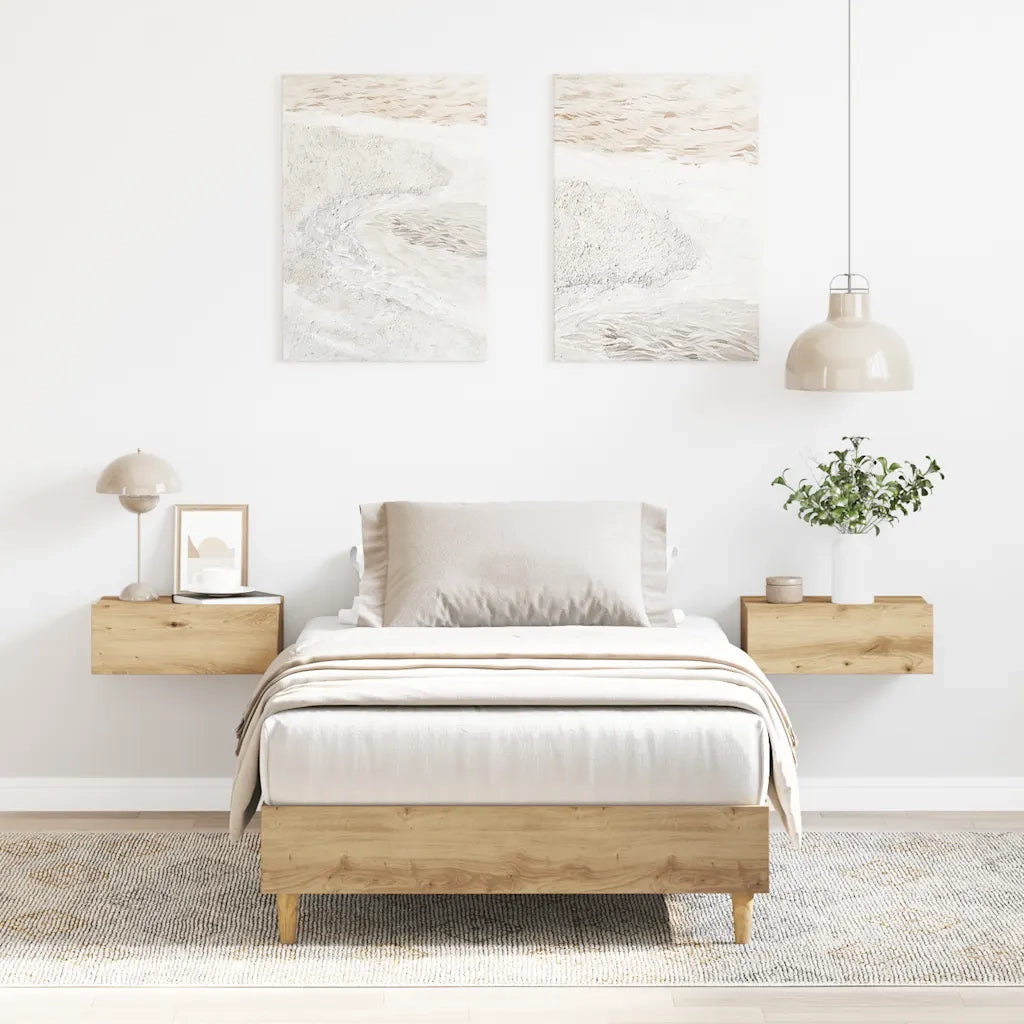 vidaXL Giroletto senza Materasso Rovere Artigianale 75x190 cm