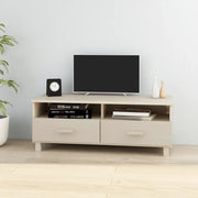 Mobile TV-Credenza TV-Console TV HAMAR ambra 106x40x40 cm in Legno Massello di Pino