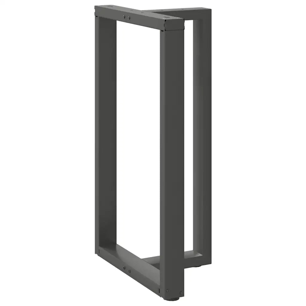 Gambe per tavolo da bar a forma di T 2 pz Antracite 60x35x(100-101) cm Acciaio