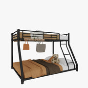 Letto metallico Twin Over Full - Xylo - con scala e parapetti, silenzioso