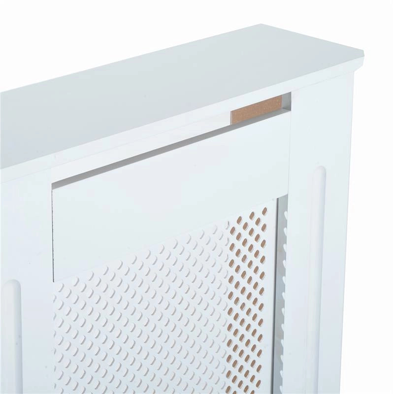 COPRITERMOSIFONE IN LEGNO A GRIGLIA 111.5 X 82 X 19 CM BIANCO