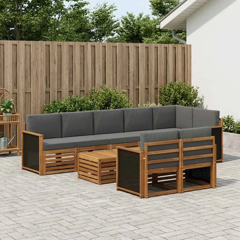 Set divani Legno di Acacia Massello 3384523