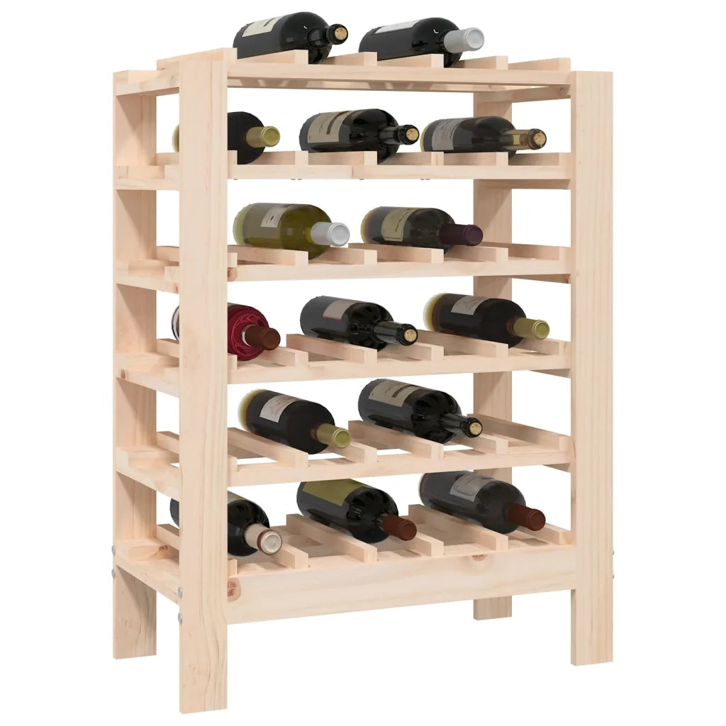 Portavini 61,5x30x82 cm in Legno Massello di Pino 822556