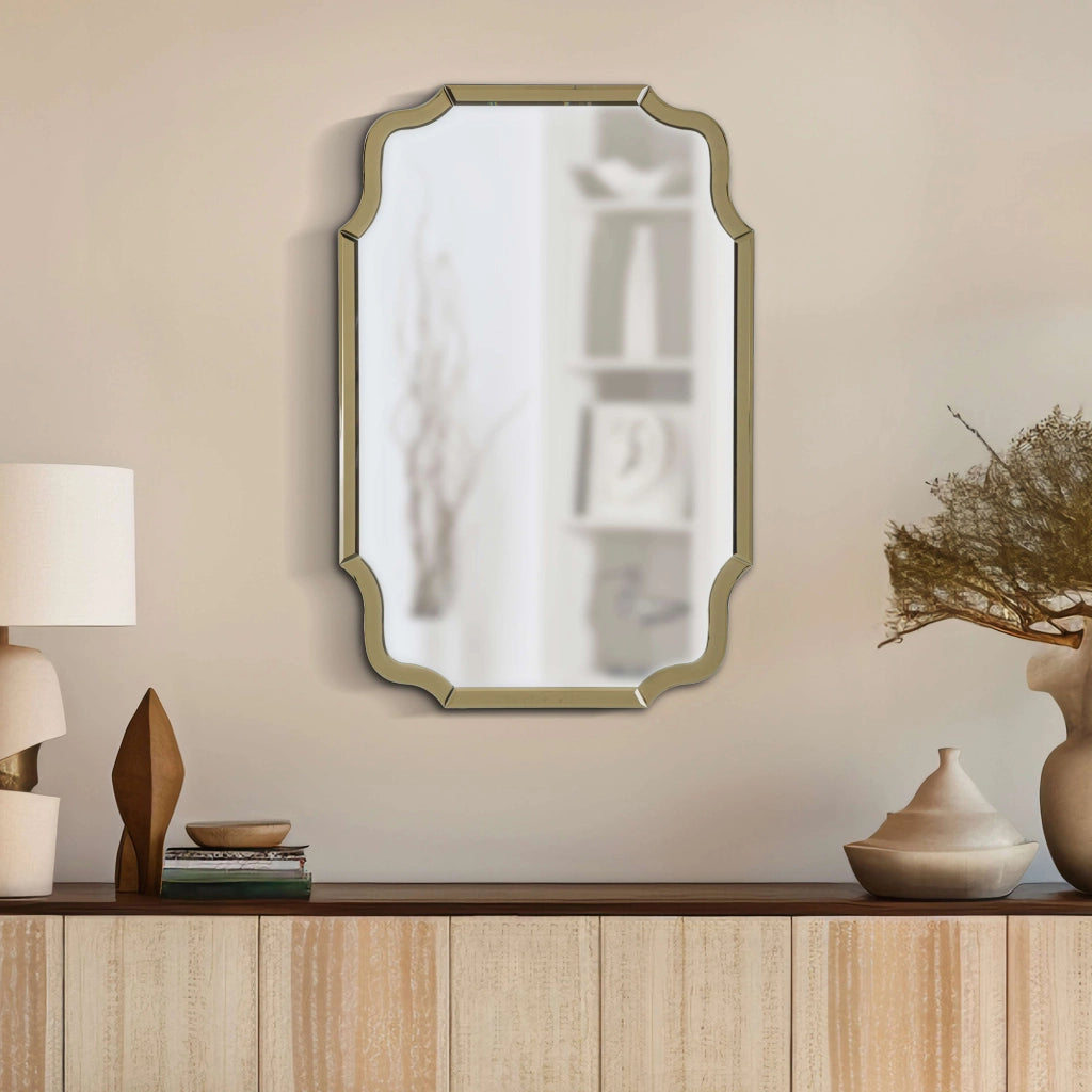 Jajce, Specchio Cornice Sagomata, 60x90h cm oro