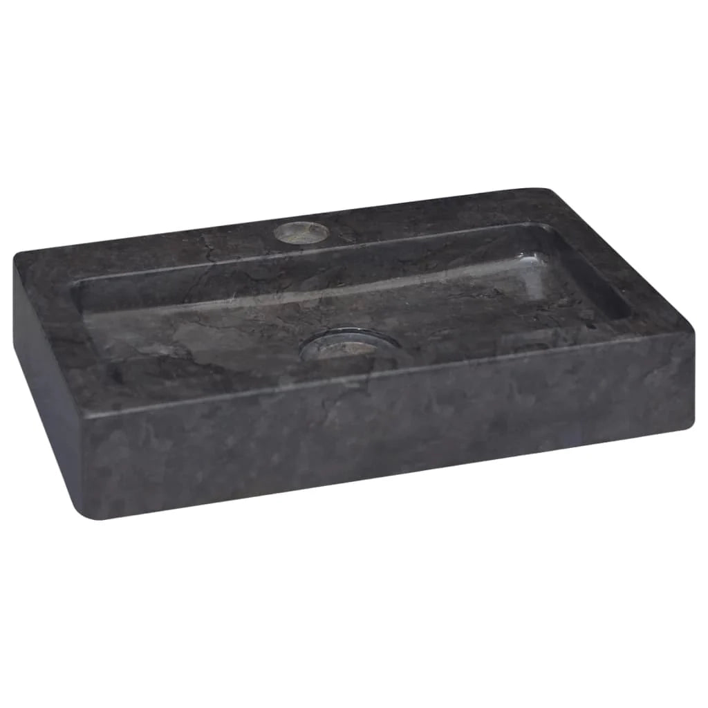 Lavandino da bagno lavabo da appoggio lavabo da WC lavabo da bagno lavabo da interno 38 x 24 cm marmo nero 02_0002831