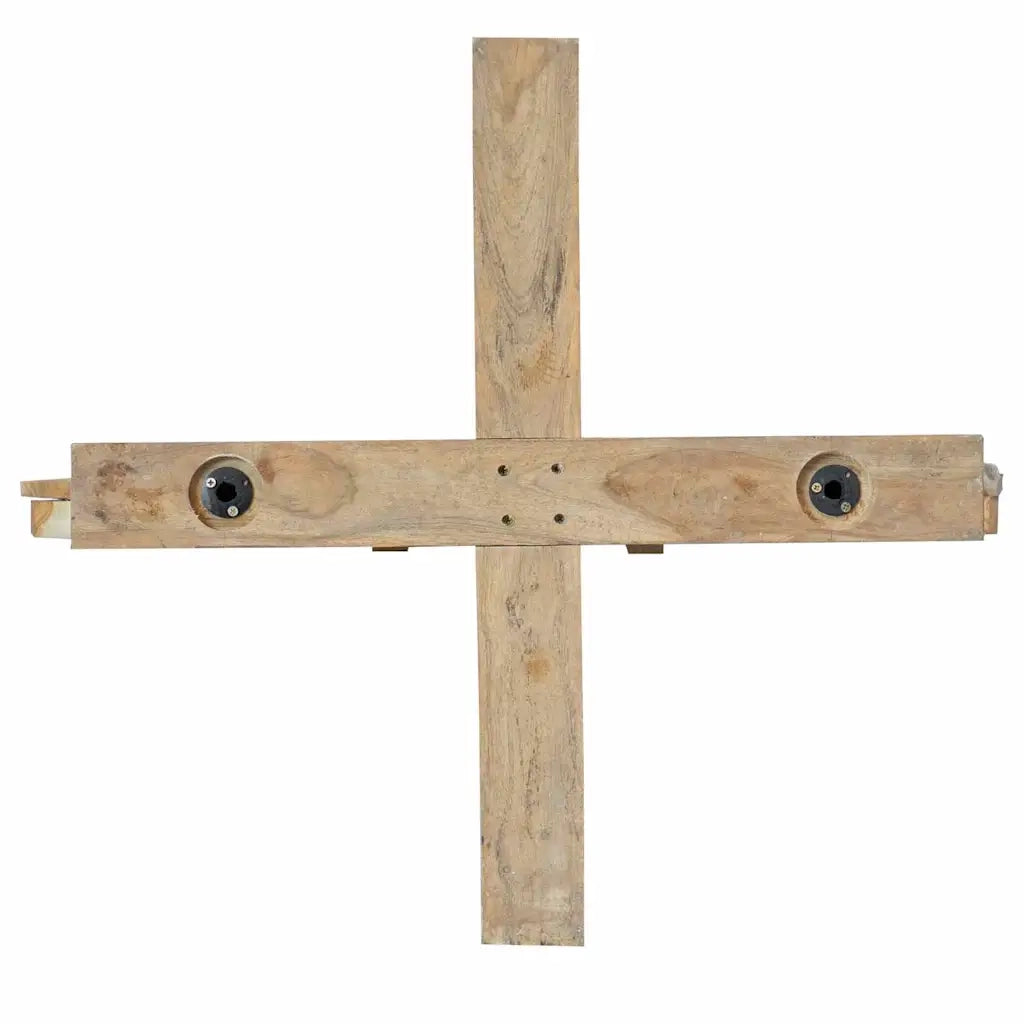 Albero di Natale Marrone 181,5 cm Legno massello di teak 42017933