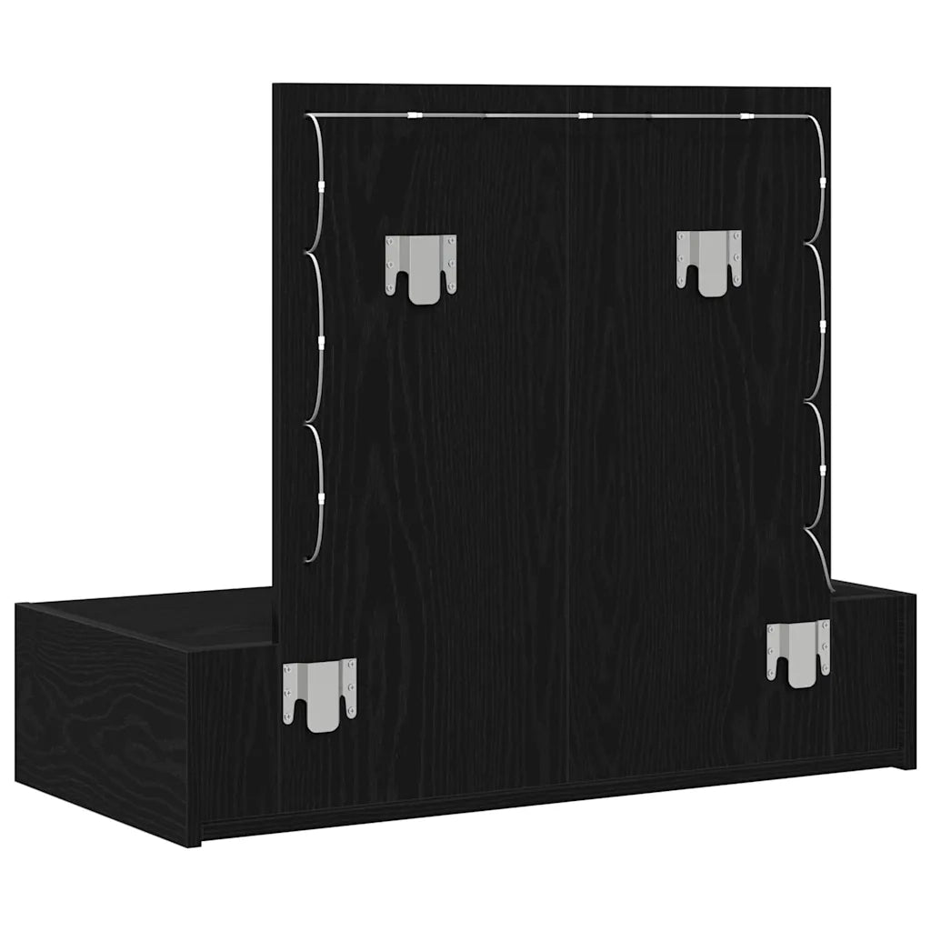 Toeletta | Tavolo da Trucco Nero 83 x 40 x 70 cm Legno multistrato