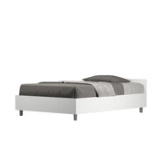 BS COM Letto una piazza e mezza con rete 120x200 bianco frassino