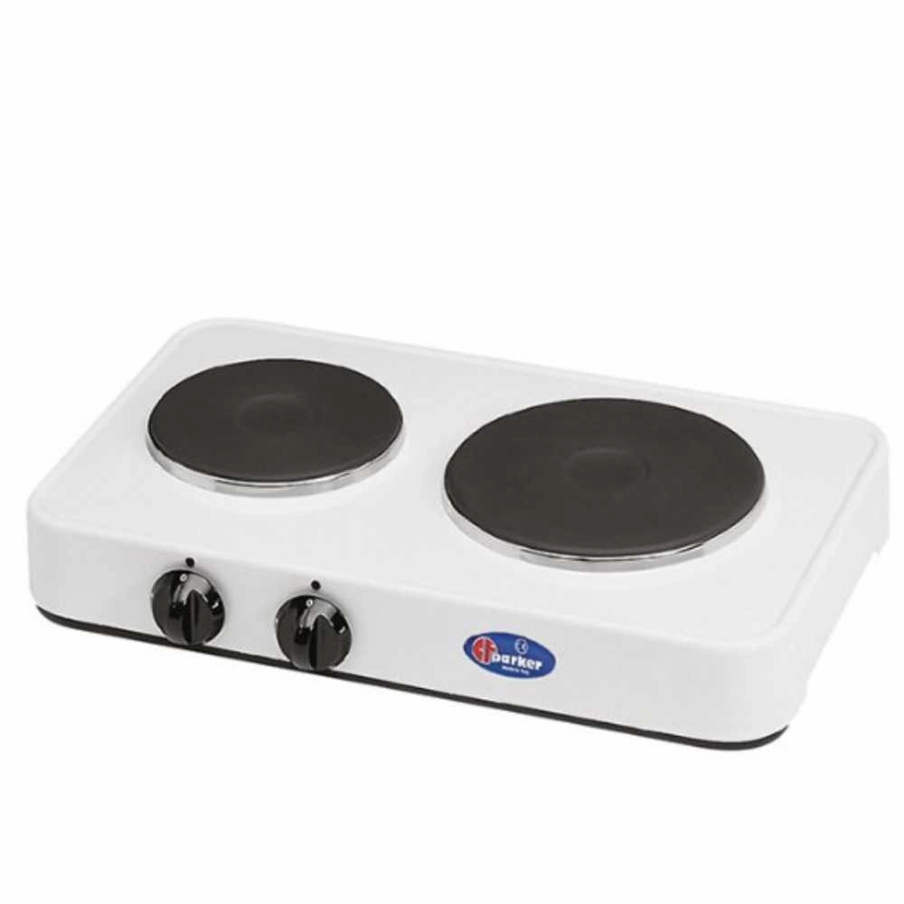 Fornello elettrico 2 piastre elettriche, 1000 1500 Watt, Ø 145 e 180 mm. PARKER - PARKER