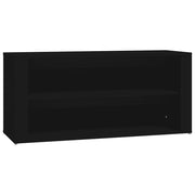 Scarpiera | Mobile per scarpe Nera 100x35x45 cm in Legno Multistrato