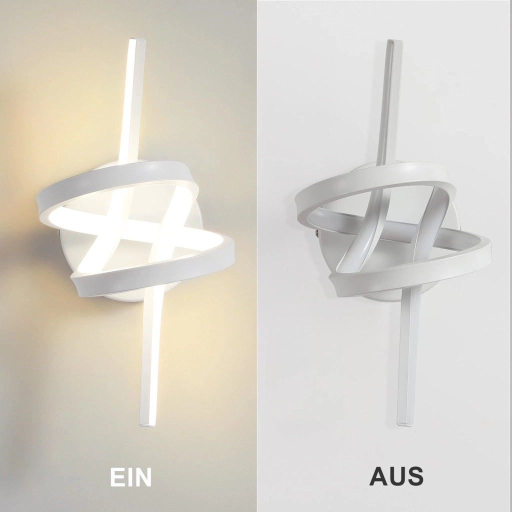 ZMH Applique LED da parete per interni da 7W bianco 3000K per scale soggiorno