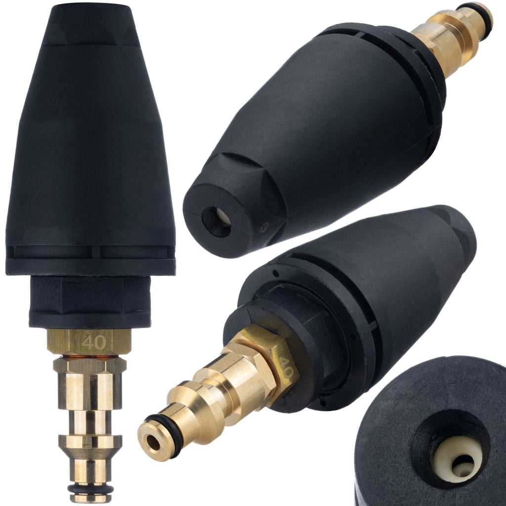 Ugello Rotante Turbo per Idropulitrice – Aumento Pressione 50% | Max 150 Bar, 60°C | Compatibile con Modelli QC